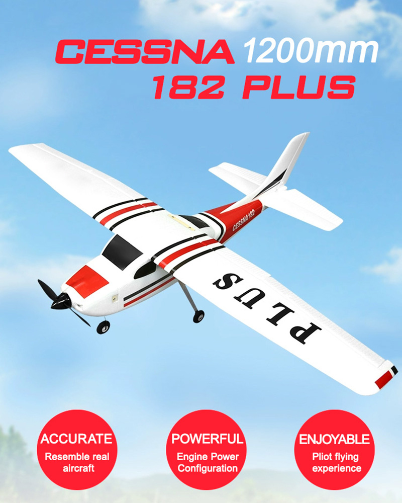 cessna182 Plus Wingspan 1200mm Accurate,Powerful,Enjoyable