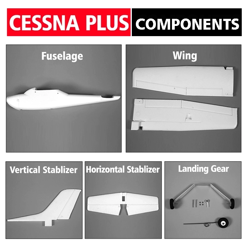 Cessna182 Wingspan1200 Foam Componets，parts